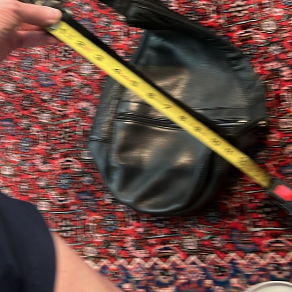 Black Leather Sling Bag - Picture 10 of 16